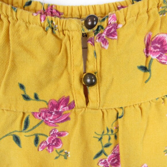 Old Navy Toddler Girl's Size 5T Swing Long Sleeve Tiered Floral Dress No Stretch - Picture 4 of 9